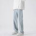 Men's Relaxed Fit Straight Leg Jeans | Comfort Stretch Denim Pants For Casual & Daily Wear Comfort Stretch Fabric_mkmklike.com