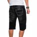 Men's Stretch Denim Shorts - Comfortable Slim Fit Casual Shorts For Summer, Blue & Black, S-2XL_mkmklike.com