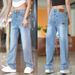 Men's Loose Fitting Wide Leg Jeans Korean Style Casual Versatile Stylish Handsome Spring Summer Clothing_mkmklike.com