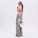 Early Autumn New Arrival: Gray Loose-fitting Versatile Trendy American-style Straight Wide-leg Denim Pants For Women_mkmklike.com