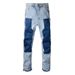 Pulse European And American Trend Rhinestone Vintage Distressed Jeans Loose Versatile Casual Men's Straight Pants_mkmklike.com