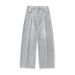 Retro Washed Silhouette Jeans Men's Scimitar Pants Loose Long Pants_mkmklike.com