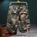 Men's Camouflage Cargo Shorts - Tactical Outdoor Casual Denim Shorts For Summer, Military Style Work Shorts With Multiple Pockets_mkmklike.com