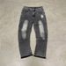 Men's Clothing Menswear Trendy Brand Tassel Jeans With Distinctive Hem Design And S Shaped Straight Leg Jeans_mkmklike.com