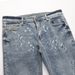 Distressed Ripped Denim Jeans For Men & Women - Vintage Washed High Street Style With Splatter Paint Design - Straight Cut Unisex Casual Pants_mkmklike.com