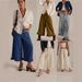 Women's Flared Cropped Lace Trim Denim Jeans - High Waisted Wide Leg Comfort Stretch Pants For Casual Streetwear_mkmklike.com
