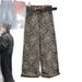 Clair Clair 2025 New Fashion Fleece-Lined Retro Versatile Printed Scimitar Jeans Korean Autumn High-Waisted Casual Pants_mkmklike.com