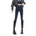 Women's High-waisted Slim-fit Jeans With Fleece Lining, Versatile, High-stretch, Cropped Length, Pencil Pants For Petite_mkmklike.com