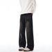 Punk Washed Vintage Jeans Men's Trendy Loose Straight Long Paint Splatter Ink Splash Wide Leg Pants_mkmklike.com