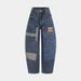 Women's Clothing Women's Tapered Jeans Multi Pocket Deconstructed Patchwork For Formal & Casual For Women_mkmklike.com