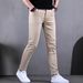 Men's Clothing Stretch Denim Skinny Jeans Slim Fit Multi Crafted Khaki Trousers_mkmklike.com