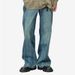 Men's Trendy Washed Jeans Loose Fit Straight Leg Zipper Youthful Style For Autumn Winter Harajuku New Arrival_mkmklike.com