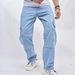 Men's ClothingTrade 2023 New Jeans Men's American Trend Loose Pants High Street Wide Leg Pants_mkmklike.com