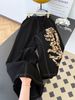 Women's High-Waisted Leopard Print Patchwork Denim Jeans American Style High Street Loose Fit Slimming Straight Leg Wide Leg Pants For Spring_mkmklike.com