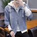 Loom 2025 Autumn Winter New Denim Loose Korean Style Men's Fashionable Jacket Two-Piece Coat Clothing_mkmklike.com