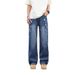 American High Street Ink-Splattered Straight-Leg Jeans For Men, Stylish Versatile Loose Slimming Wide-Leg Pants_mkmklike.com