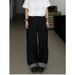 Unisex Retro Wide Leg Jeans Relaxed Style Straight Leg Floor Length Trousers For Couples Niche Design_mkmklike.com