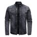 Loom 2022 Spring Autumn New Men's Jacket Trendy European And American Style Casual Stretch Washed Denim Top_mkmklike.com