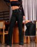 Stretch High-Waisted Flared Jeans – Slim Fit Bootcut Denim Pants With Elastic Waistband (Light Blue/Deep Blue/Black)_mkmklike.com
