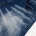 Men's Clothing High Street Fashion Jeans Old Dark Blue Washed And Worn Trendy Retro Elastic Skinny Pants_mkmklike.com