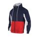 2024 Pilot flip collar contrasting jacket casual double layered hooded zippered sweater sportswear men's clothing_mkmklike.com