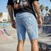 Men's Slim Fit Ripped Stretch Denim Shorts European American Style Trendy Brand INS mid Waist Blue Summer Cross Border Sourcing_mkmklike.com