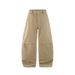Men's Deconstructed Cargo Pants – Retro Streetwear, 100% Cotton, Wide-Leg & Asymmetrical Cut (Black/Khaki/Olive, S-XL)_mkmklike.com
