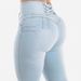 High Waist Skinny Jeans Women's Fashion Trendy Hip Lifting Washed Solid Color European American plus Size Cross Border Elasticity Denim_mkmklike.com