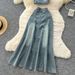 Women's Clothing Suit For Women Summer Design Wood Ear Edge Tube Top Vest High Waist Fishtail Skirt_mkmklike.com