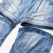 Deconstructed Detachable Zipper Two-Way Jeans Heavy-Duty Straight-Leg Men's American Style Washed Faded Loose Long Pants_mkmklike.com