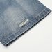 Patterned Texture Button Open Front Jeans For Men American High Street Fashion Brand Straight Long Distressed Wide-Leg_mkmklike.com