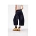 American Street Style Embroidered High-Waisted Slimming Loose Wide-Leg Jeans Unisex Scimitar Cropped Pants_mkmklike.com
