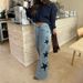 2026 New European And American Cross-Border Women's Fashion Casual Loose Straight-Leg Denim Pants With Pentagram Design_mkmklike.com