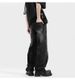 American Trendy High Street Jeans Men's Summer Thin Cleanfit Washed Straight Slightly Pulled Casual Long Pants_mkmklike.com