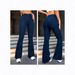 Cross-border European And American Women's Jeans, Stretchy, Simple, Multi-process, Dark Blue Pants, Versatile, Slim-fit,_mkmklike.com