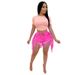 Women's Distressed Tassel Frayed Denim Shorts Casual Straight Leg Jeans Relaxed Everyday Wear Comfortable Feshion_mkmklike.com
