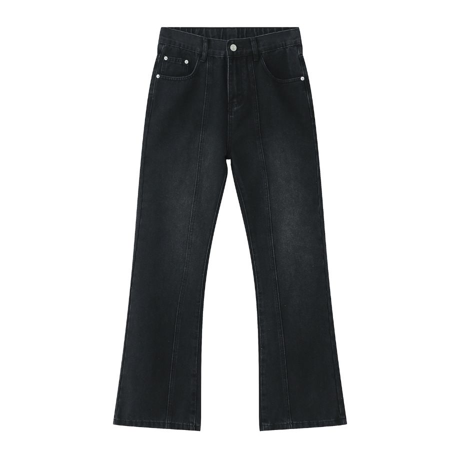 EF JEANS | 2023 New Product, Casual Denim Trousers Men's Back Waist Elastic Band Korean Version Simple And Loose Tailoring_mkmklike.com