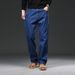 Pure Cotton Loose Straight Jeans Men's Simple Versatile Plus Fat Plus Size Jeans Spring And Summer New Foreign Trade Pants_mkmklike.com