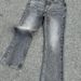 Men's Slim Bootcut Jean Selvedge Denim In Charcoal Black (Vintage Wash, Comfort Stretch, )_mkmklike.com