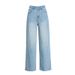 Women's Lightweight Linen-Blend Wide Leg Pants - High Waisted Boho Summer Palazzo Trousers With Elastic Waistband_mkmklike.com