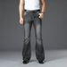Pulse Dunhuang Net Loose Flared European And American Trendy Men's Jeans Big Foot Pants_mkmklike.com