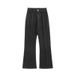 Men's Clothing Wear High Street Black Elastic High Flared Pants Men's Slim Fit Vibe Style Skinny Jeans_mkmklike.com