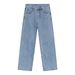 Men's Clothing Street Classic Washed Jeans New Trendy Brand Simple And Versatile Straight Trousers_mkmklike.com