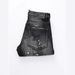 Men's Black And Gray Washed Stretch Slim Jeans Graffiti Paint Scratched Patches American Fashion New_mkmklike.com