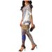 Women'S Clothing Printed African Daxi Jifu Folk Style Fashion Casual Suit_mkmklike.com