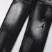 Men's Distressed Black & Gray Skinny Jeans – High Street Fashion With Ripped & Patched Details (28-38)_mkmklike.com