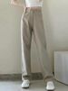 High-waisted Slim Straight-leg Jeans Women, Loose Fit, 2024 Spring/autumn New Style, Slimming, For Tall Individuals,_mkmklike.com