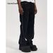 Double Open Large Zipper Jeans For Men Casual Loose VIBE Style Mopping Jeans Hip Hop Baggy Jeans Black Denim_mkmklike.com