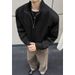 Cleanfit Deconstructed Three-proof For Men, Spring Trendy American-style Short Workwear Jacket With Stand-up Collar,_mkmklike.com