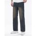 Men's Straight Leg Jeans Trendy Casual Black And Brown Versatile Trousers For All Seasons_mkmklike.com